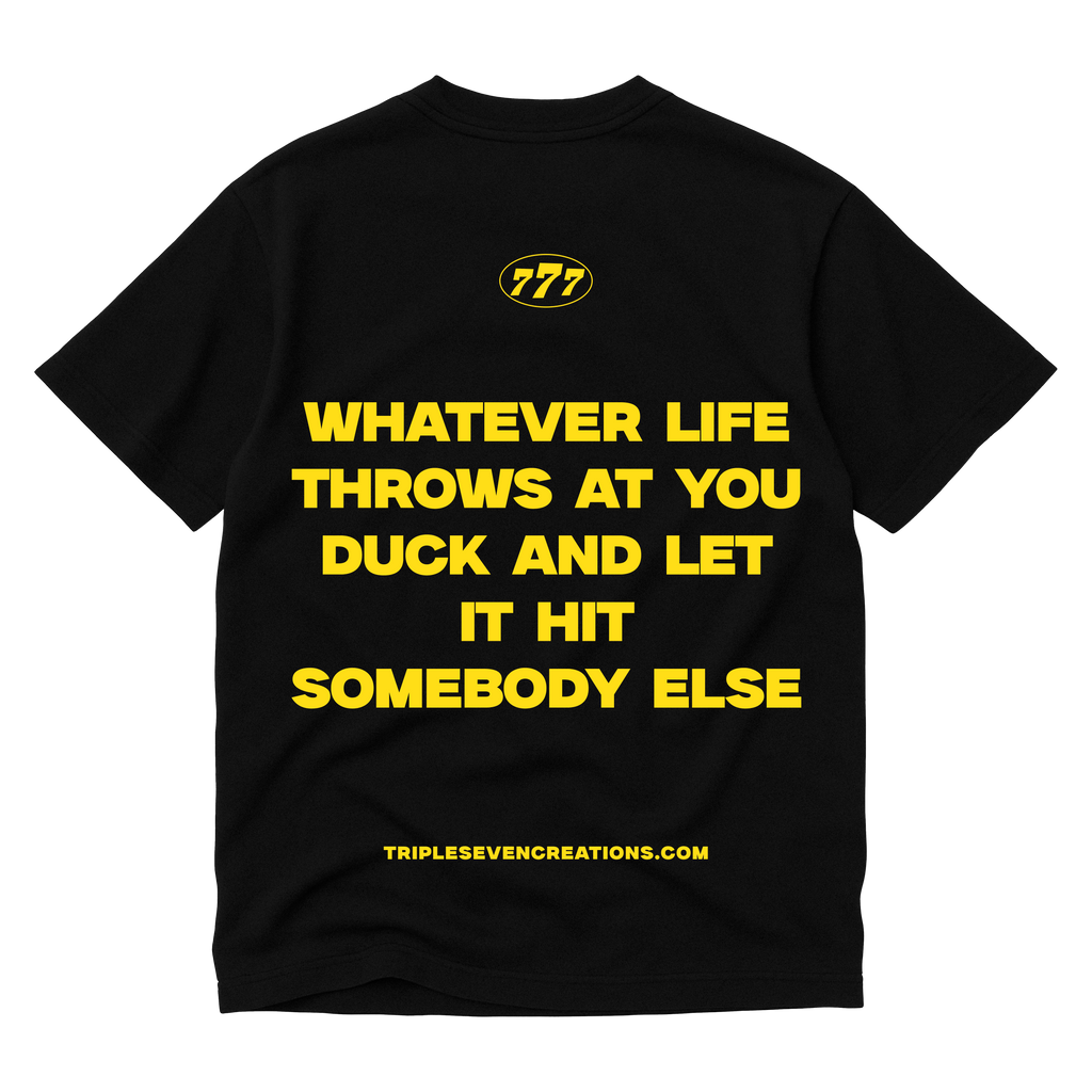 777 BLACK STATEMENT TEE