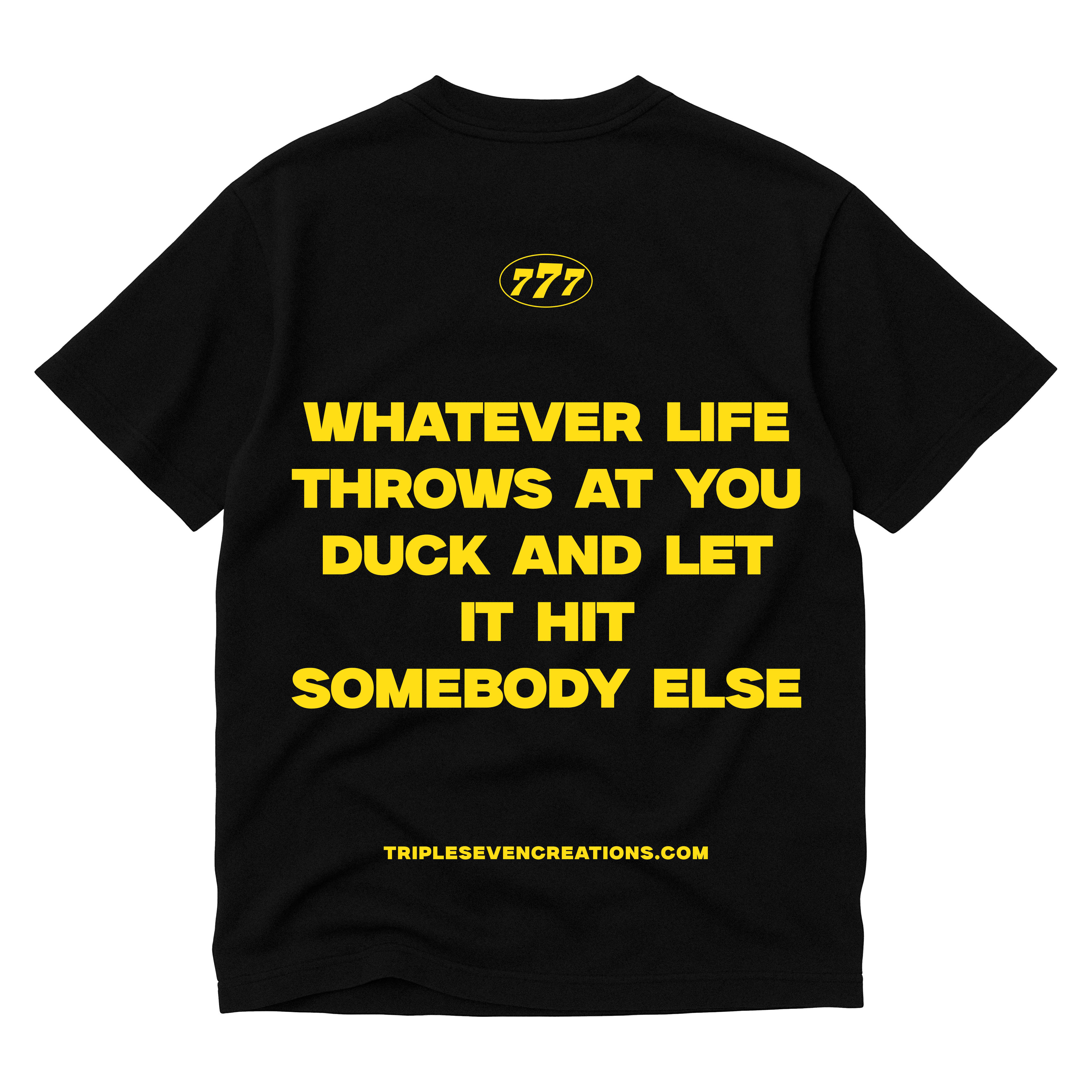 777 BLACK STATEMENT TEE