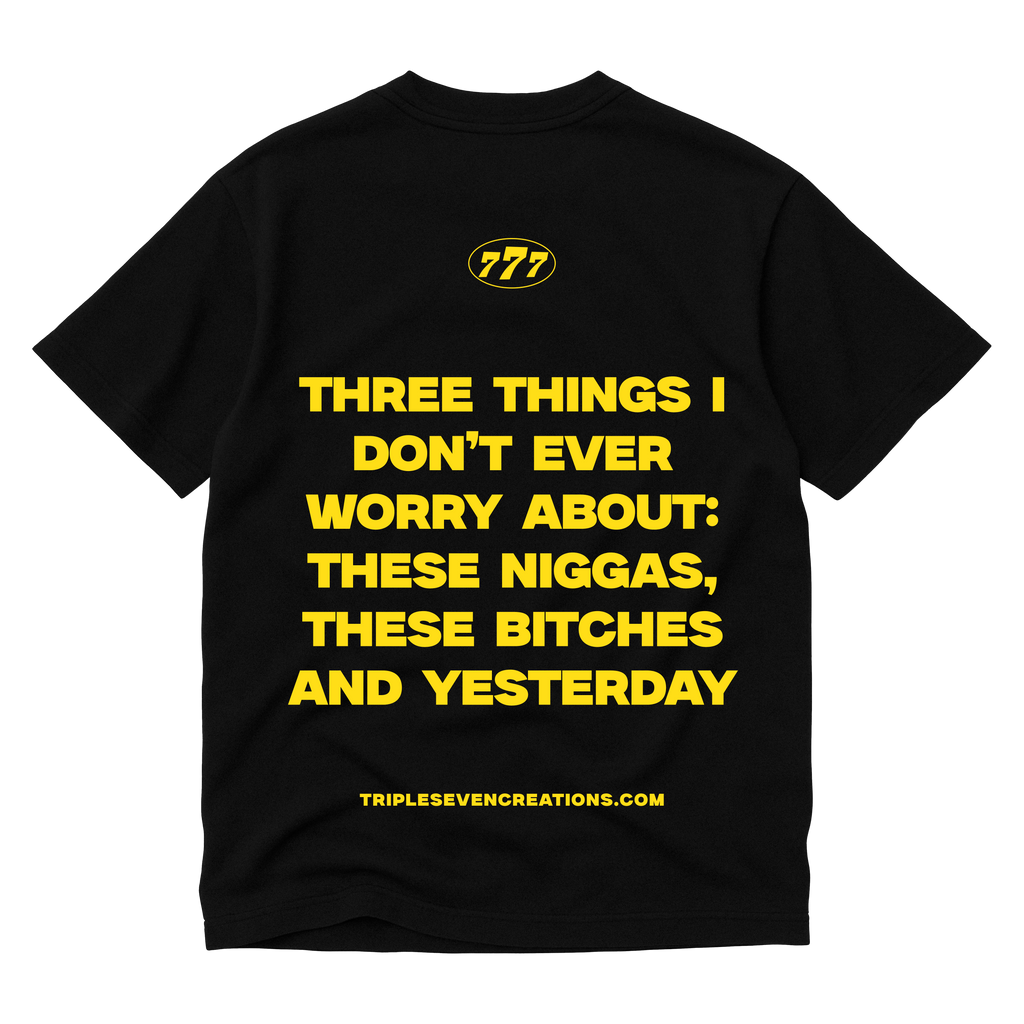 777 BLACK STATEMENT TEE