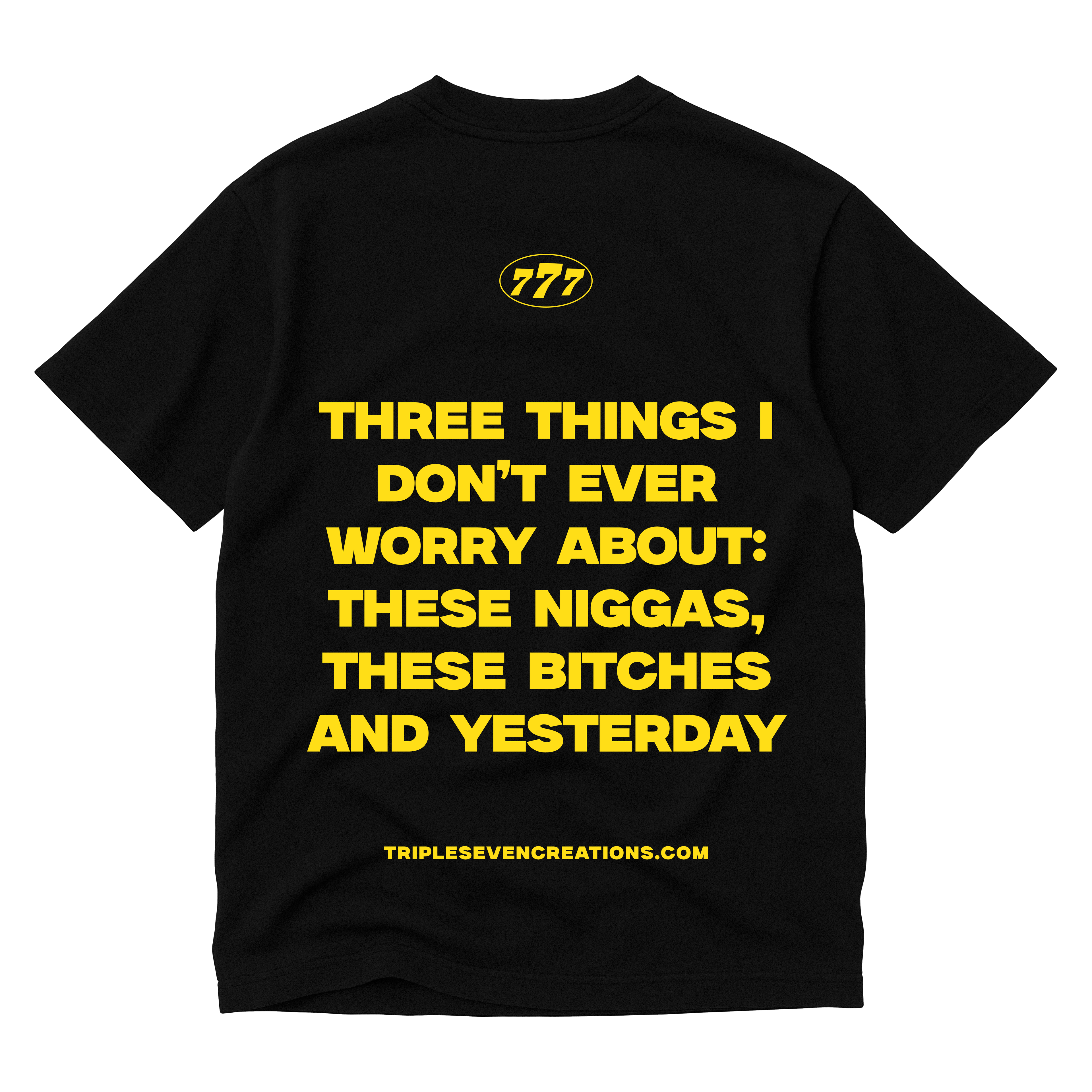 777 BLACK STATEMENT TEE