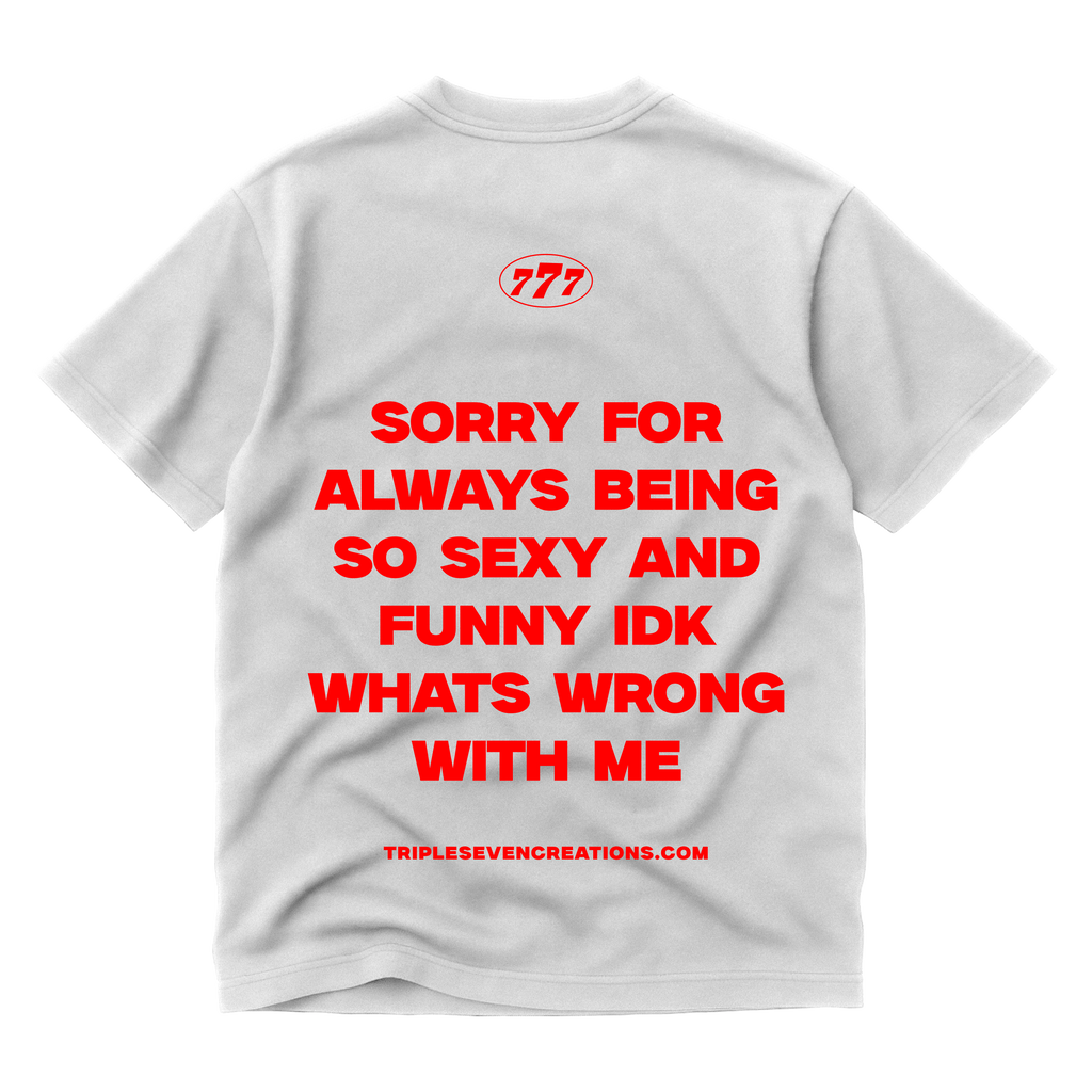 777 WHITE STATEMENT TEE