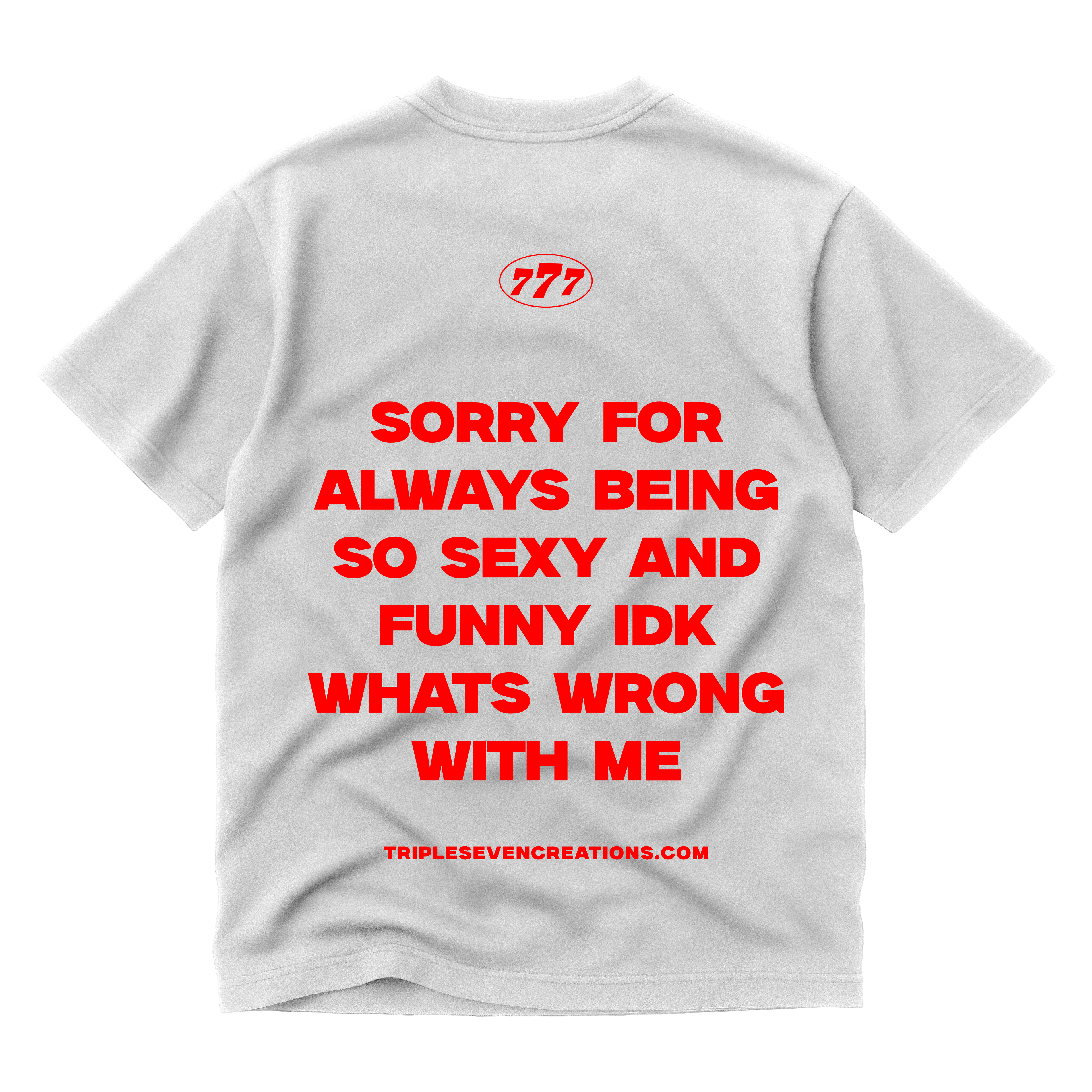 777 WHITE STATEMENT TEE