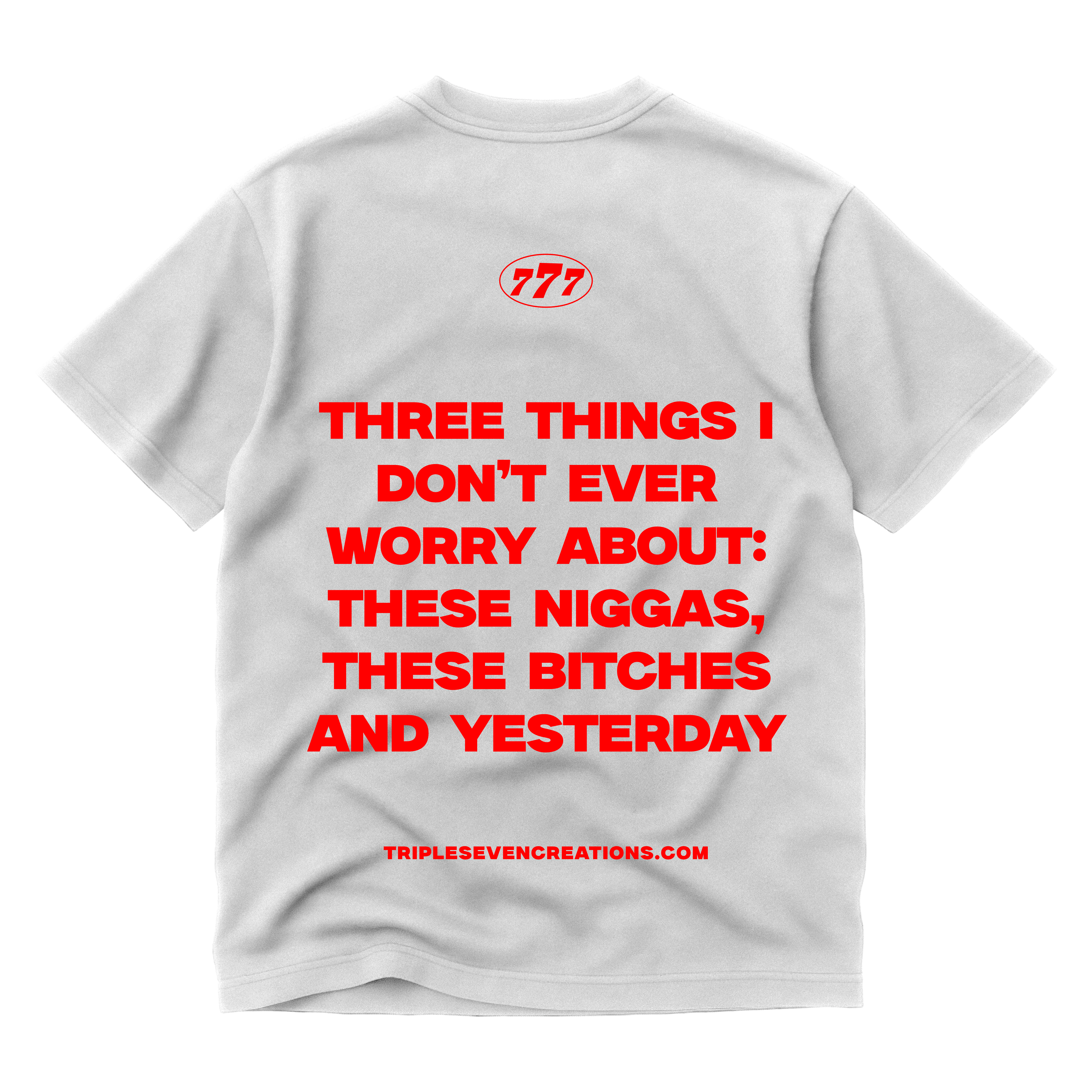 777 WHITE STATEMENT TEE