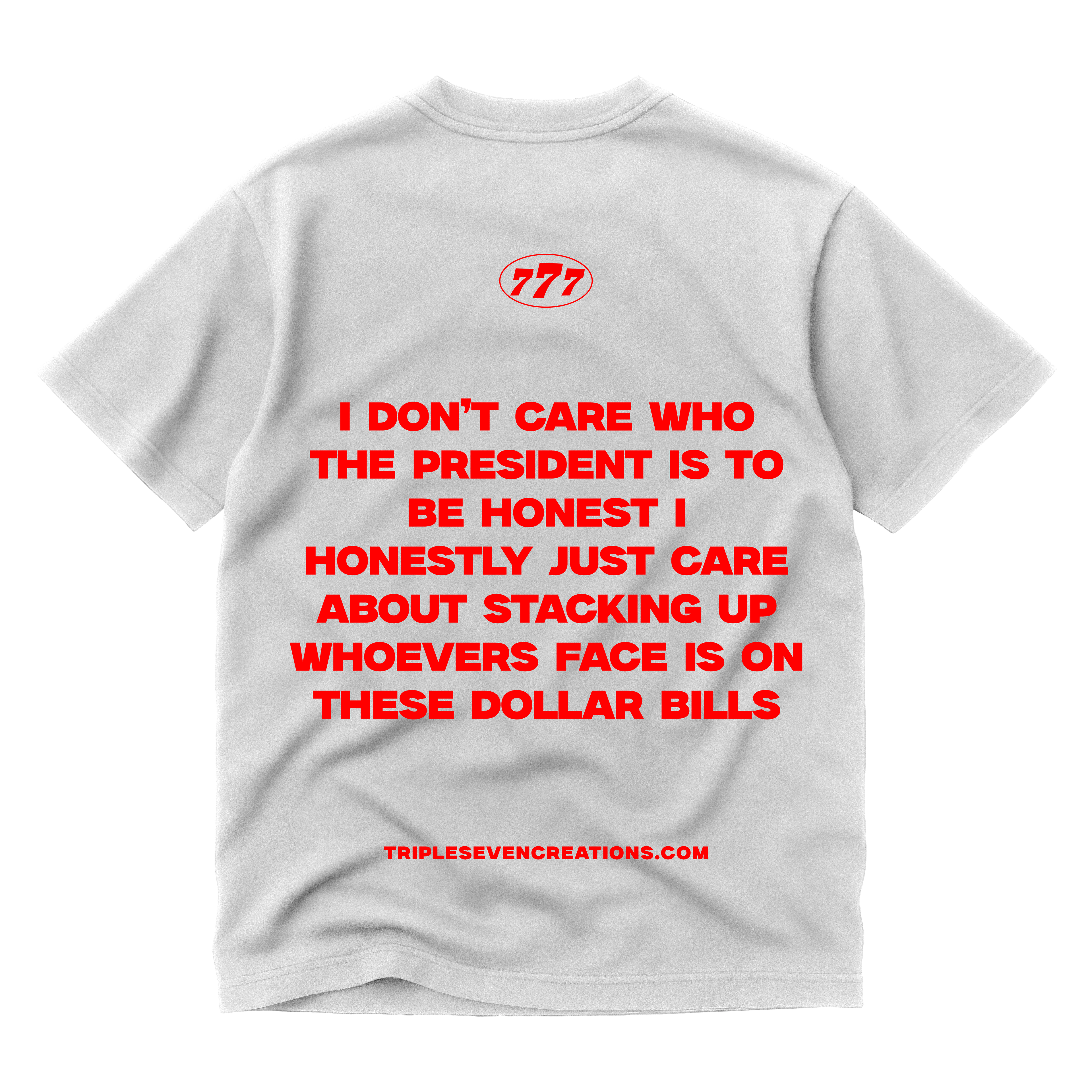 777 WHITE STATEMENT TEE